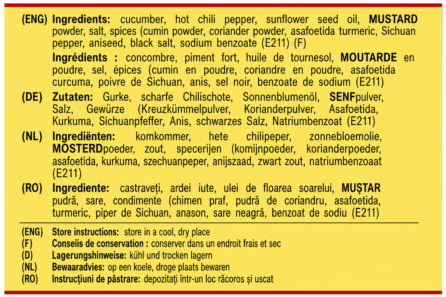 Cumcumber pickle Himalayan Agro Trade