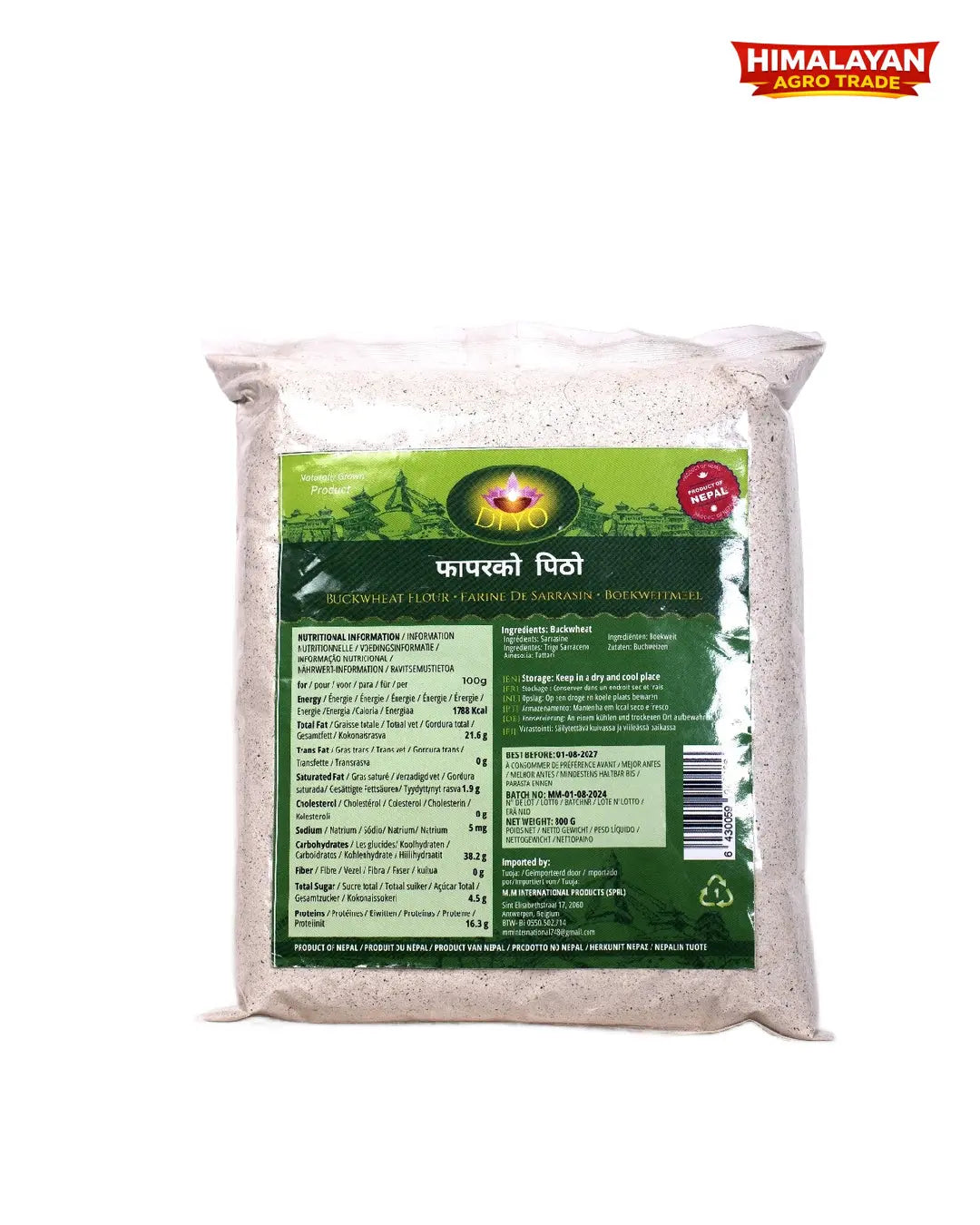 Buckwheat Flour (FHAFAR) 800gm Himalayan Agro Trade